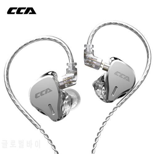 CCA CS16 16BA Units HIFI In Ear Earphones Bass Noise Cancelling Earbuds Metal DJ Sports Headphone For KZ ZAX ASX ZSX EDX ZS10 Z1