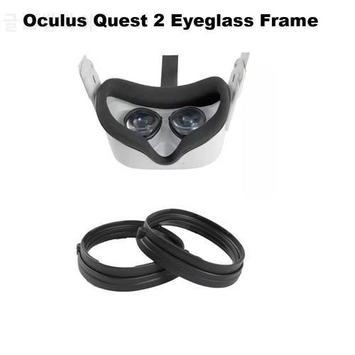 1Pair Black Eyeglass Magnetic Frame For Oculus Quest 2 VR Anti-blue Light Lens Protection Oculus Ques 2 VR Glasses Accessories