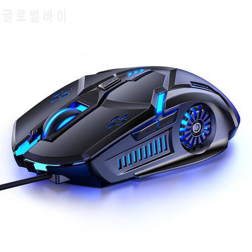 Gaming Mouse Wired Mute Mouse Gamer Mice 6 Button Luminous USB Computer Mouse for Computer PC Laptop Gaming Dropship