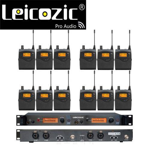 Leicozic Wireless Stage Return 12 Receivers 1Transmitter SR2050 IEM In Ear Wireless Monitor System In-Ear Professional Audio