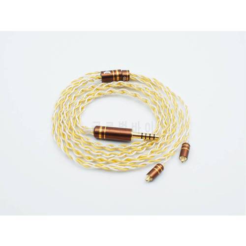 ISN Audio GS4 OCC 18K Gold-plated & OCC Silver-plated Mixed HiFi Audiophile IEM Earphone Cable