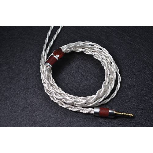 Type 6 Litz single crystal copper plated MMCX 0.78 ie40 ie500 QDC earphone upgrade cable