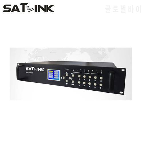 HD to DVB-T encoder modulator DVB-T 12 Route modulator MPEG4 HD analogue A/V source to DVB-T SATLINK WS-8902U