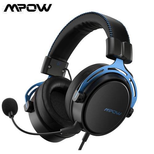 Mpow/Soulsens Air SE Gaming Headset 3.5mm Wired Headset 3D Sound Gaming Headset With Noise Canceling Mic for PS4 PC Switch Gamer
