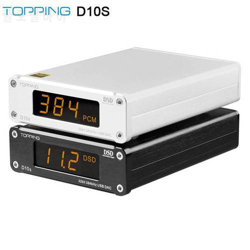 TOPPING D10s MINI USB DAC XMOS XU208 ES9038Q2M PCM384KHz DSD256 Audio HIFI Decoder Support Line out Optical and Coaxial output