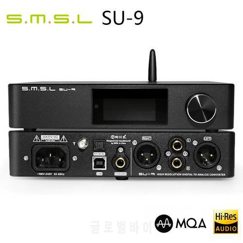SMSL SU9 DAC MQA Full Decoder Bluetooth 5.0 ES9038Pro DAC DSD512 PCM768kHz/32Bit USB Balanced Decoder SMSL SU-9 SU-9n SU9N