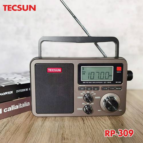 Original Tecsun RP309 WAV APE FLAC Bluetooth Speaker Portable FM SW MW Radio USB TF SD card MP3 Player Radio