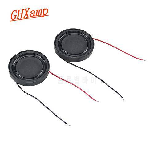 GHXAMP 5Ohm 23mm Mini Audio Speaker 2W Internal Magnetic Loudspeaker Ultra-thin Composite Film For Multimedia Small Audio 2pcs