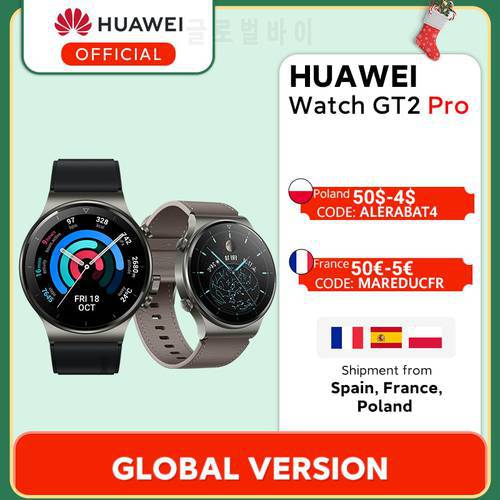 In stock Global Version HUAWEI Watch GT 2 pro SmartWatch 14days Battery Life GPS Wireless Charging GT2 PRO