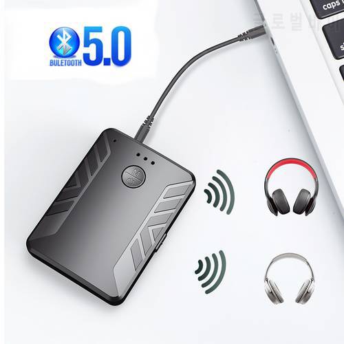 New Wireless Bluetooth 5.0 Receiver Transmitter pair 2 headphones Stereo music TV Adapter Audio Bluetooth RCA 3.5mm For Car