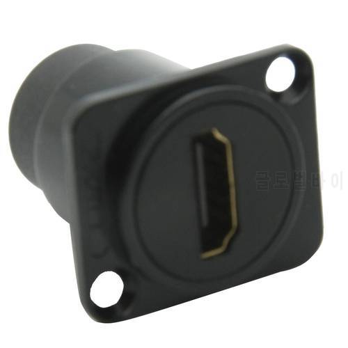 D type HDMI Female To Female Connector With Metal Housing Support HDMI V 2.0