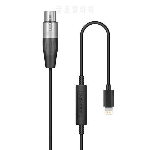 Saramonic LC-XLR 3 Pin XLR (Female) Microphone to Lightning Microphone Adapter for iphone 7, iphone 7plus, iPhone X, iPhone 8,iP