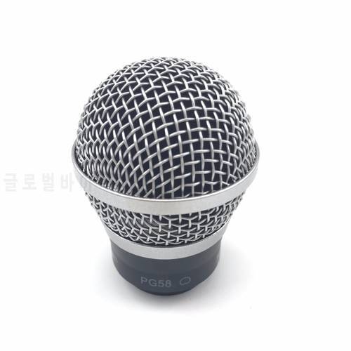 Professional Wireless Microphone Replacement Cartridge Capsule Head Handheld MIC PG58 Head Capsule Grill