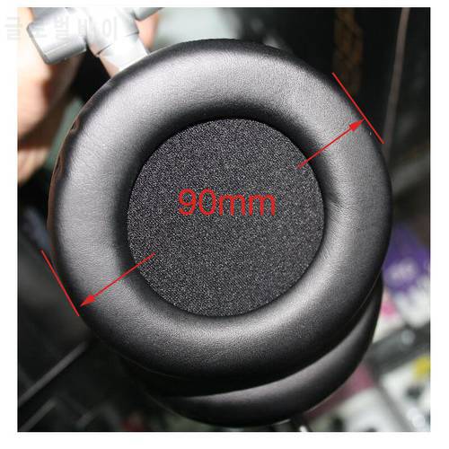 2pcs/pair 90mm Leather Earphone Foam Earbud big ear buds Headphone 9cm Ear pads cushion Sponge Covers Tips for sony MDR-V700DJ