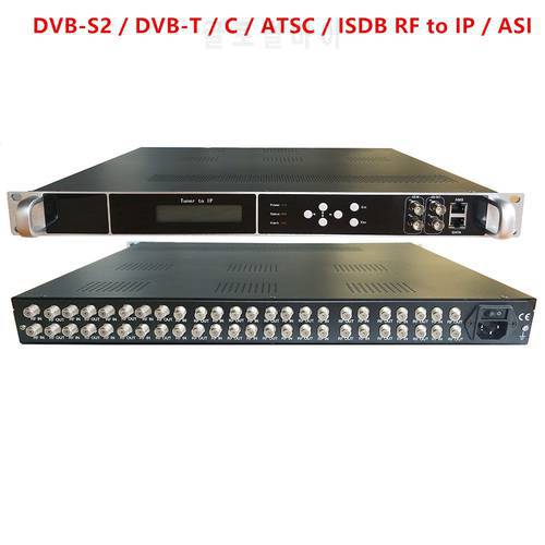 20-channel DVB-S2 and 4DVB-T2 to IP/ASI, RF to IP, IPTV TV system front-end equipment