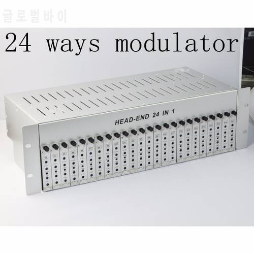 SK-24M 24 in 1 catv headend adjacent modulator CATV modulator for hotel/school/dormitory RF catv modulator