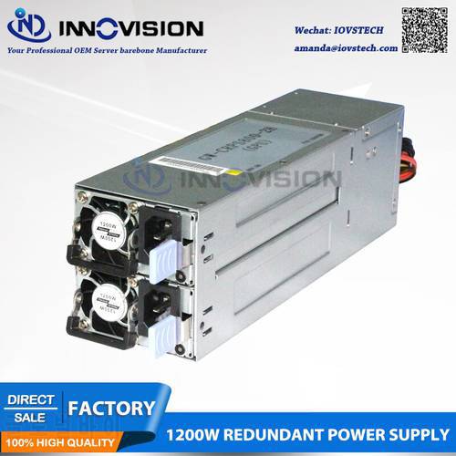 High-efficiency saved energy 2U redundant 1200W 80 plus power supply for 2U/3U Server chassis