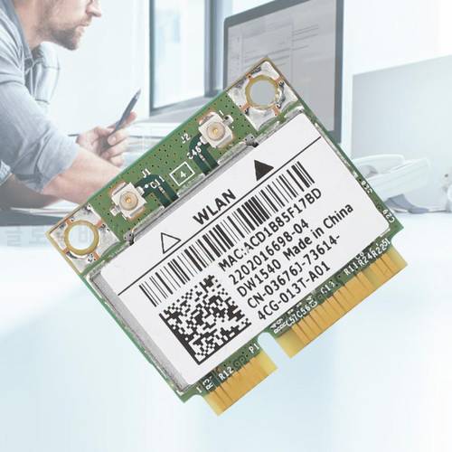 Wifi Network Card For Broadcom BCM943228HM4L DW1540 Dual-Band Mini PCI-e 2.4/5 GHz Wifi Card 802.11 a/b/g/n for Windows 2000/XP