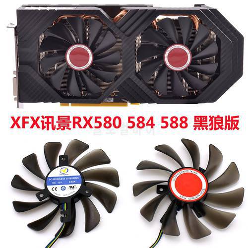 New for XFX RX580 RX584 RX588 Graphics Video Card Cooling fan CF1010U12S Diameter 95MM Pitch 40MM