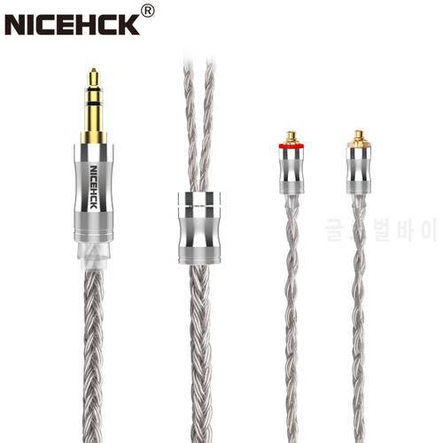 NiceHCK C24-3 Upgrade Wire 24 Core Silver Plated Copper Earphone Cable 3.5mm/2.5mm/4.4mm MMCX/NX7/QDC/0.78 2Pin for ST-10s YTAO