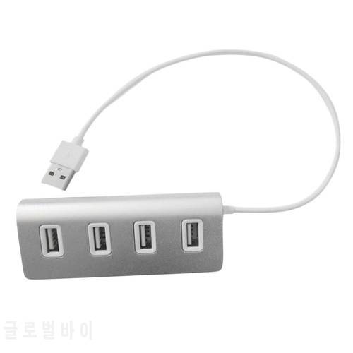 Portable Aluminum Alloy Super High Speed USB 2.0 Hub Good Stability Splitter Adapter With LED Indicator For PC Laptop Computer