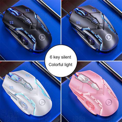 RGB LED Gaming Mouse Wired 6D 4-Speed DPI Gamer Mice For PUBG Computer Laptop Notebook Backlight Cable Game Mouse Dropship