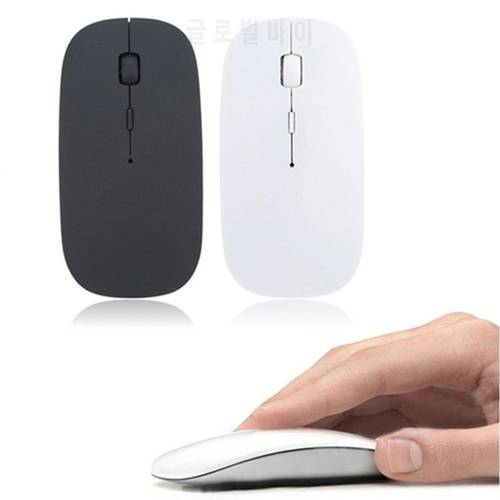 2.4Ghz Wireless Bluetooth-compatible 2 In 1 Cordless Mouse 1600 DPI Ultra-thin Ergonomic Portable Optical Mice Computer PC