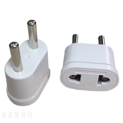 1pcs EU KR Plug Adapter Japan US To EU Euro European Travel Adapter Electric Plug Power Cord Charger Sockets Outlet