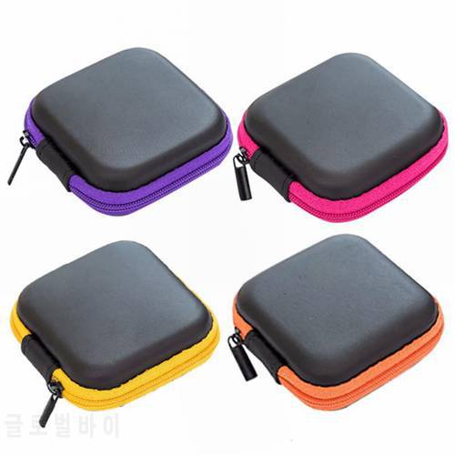 Portable Headphone Storage Bag Charger Data Cable Headset Carry Case Box Earbuds Memory Card Pouch Box USB Cable Organizer