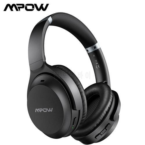 Mpow H12 IPO Active Noise Cancelling Headphone Bluetooth 5.0 Wireless Over-Ear Headphone with CVC 8.0 Mic & 40 Hrs Playing Time