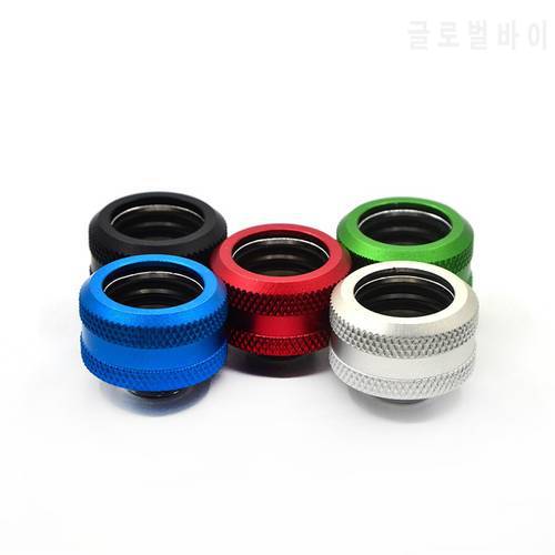 OD14/16mm Hard Tubing Fitting Hand Twist 3 Laps G1/4 Thread Rigid Tube Compression For PC Water Cooling System 5 Colors