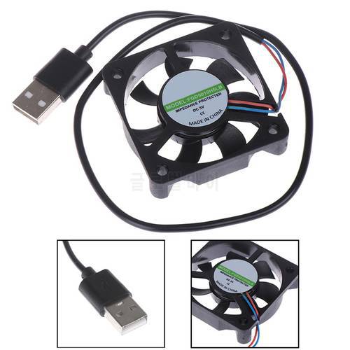 1Pcs 5V USB Connector 50x50x10MM PC Fan Cooler Heatsink Exhaust CPU Cooling Fan Replacement with 45cm Cable