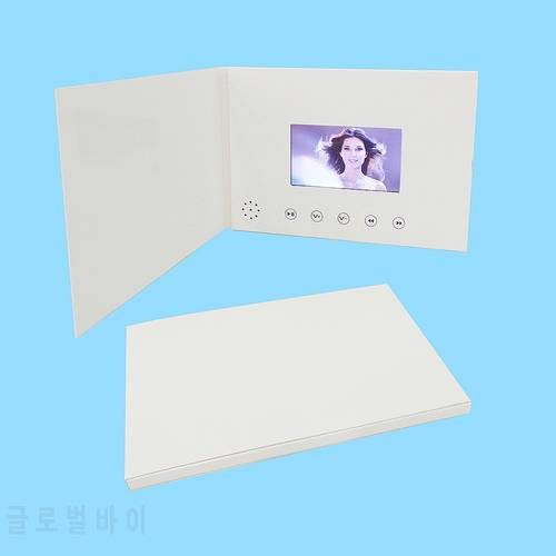 4.3Inch Mp4 Player Video Brochure Cards for Presentations Digital Advertising Screen Greeting Booklet