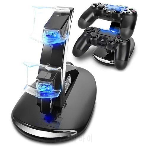 Dual USB Charging Dock Holder Stand Charger Station for PS4 Game Controller