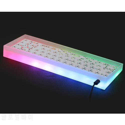 KBDFANS TOFU65 Clear Acrylic Case with Brass weight for 68 mechanical keyboard TOFU 65