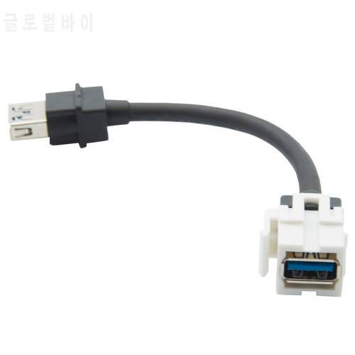 Keystone USB 3.0 female to female with 15CM short cable