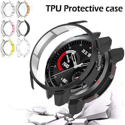 TPU Screen Protector Case Cover for Huawei Honor Watch GS Pro Smart Watch Shell Cover Plating Protection Cover Cases