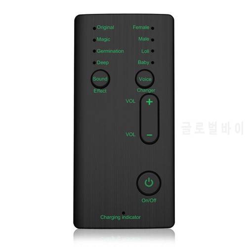 New Voice Changer Mini Portable 8 Voice Changing Modulator with Adjustable Voice Functions Phone Computer Sound Card Mic Tool