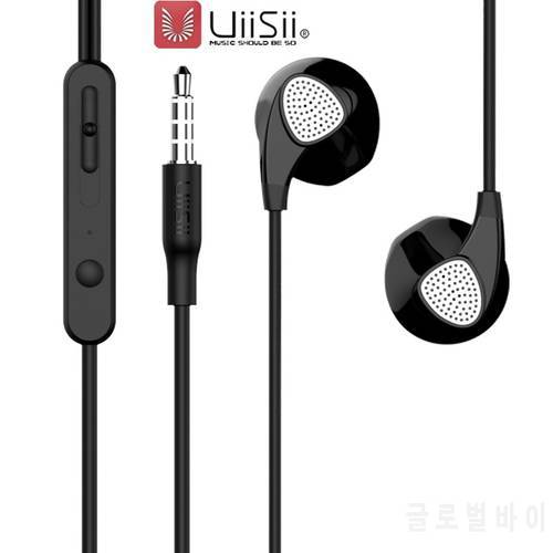 UiiSii Wholesale U1 Wired Noise Cancelling Dynamic Heavy Bass Music VOLUME Metal In-ear Earphone with for iphone huawei xiaomi