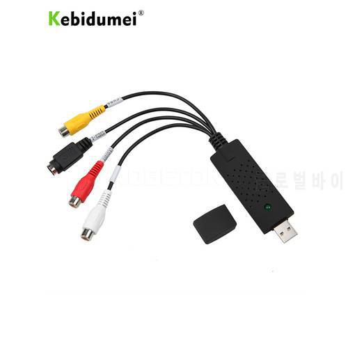 Kebidumei USB 2.0 to RCA usb adapter converter Audio Video Capture Card Adapter PC CableS For TV DVD VHS capture device