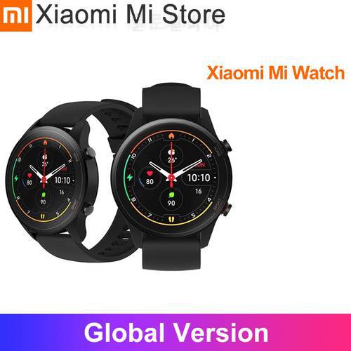 Global Version Xiaomi Mi Watch Blood Oxygen GPS Bluetooth 5.0 Fitness Tracker Heart Rate Monitor 5ATM Waterproof