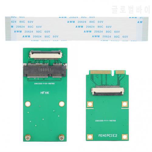 Mini PCIE WIFI Wireless Card Green ABS mSATA SSD SATA MINI PCIE SSD Extension Cable