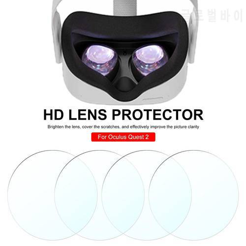 4PCS TPU VR Accessories For Oculus Quest 2 VR Glasses Soft Film VR Lens Protector HD Film Anti-scratch For Oculus Quest 2 Cover