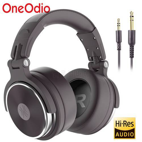 Oneodio Pro10/30/50 Wired Headphones Professional Studio DJ Headphone with Microphone Over Ear Monitor Recording Stereo Headsets