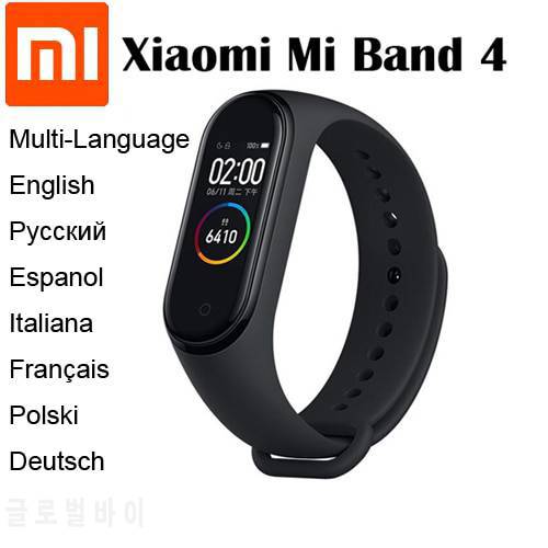 Original Xiaomi Mi Band 4 Smart Bracelet Bluetooth 5.0 Heart Rate Fitness Xiaomi band 4 0.95inch AMOLED Screen