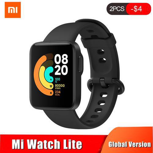 Xiaomi Mi Watch Lite GPS Bluetooth 5.1 Smart Watch Fitness Heart Rate Monitor 1.4” TFTLCD Screen 5 ATM Waterproof mi band