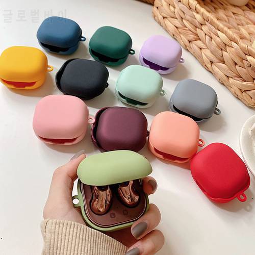 Solid Color Earphone Case For Samsung Galaxy Buds Live Buds Pro Buds2 Matte Cases Hard Plastic Bluetooth Headset Charging Cover