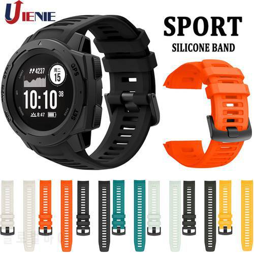 Silicone Sport Watchband Strap for Garmin Instinct Smartwatch Bracelet Belt Replacement Wrist Band for Garmin Instinct Correa