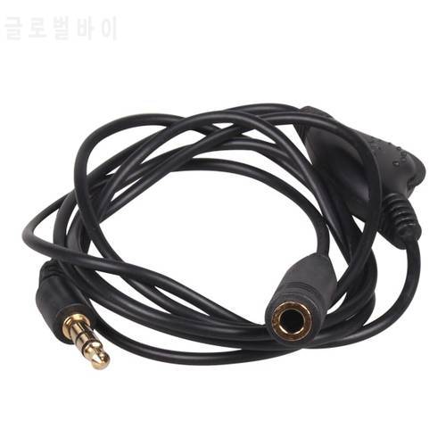 3 ft 3.5mm M/F Stereo Earphone Audio Extension Cable 1M with Volume Control rolling switch For Ipod/MP3 Plays/Speaker