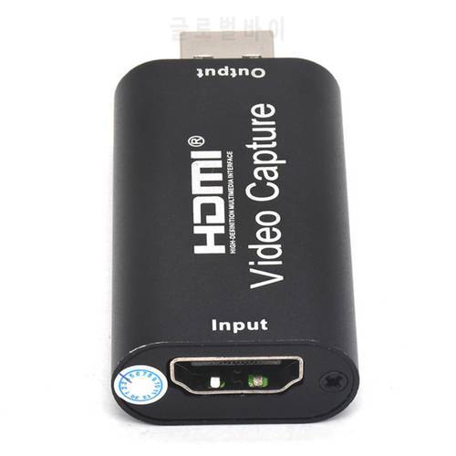 1080P Audio Video Capture Card USB 2.0 for Game Video Live Streaming Tool Audio and Video Synchronization 4K Support 3840×2160